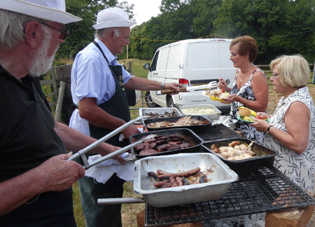 Phil serving from the BBQ
